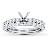 Thumbnail Image 1 of Previously Owned Diamond Bridal Setting 7/8 ct tw Round-cut 14K White Gold