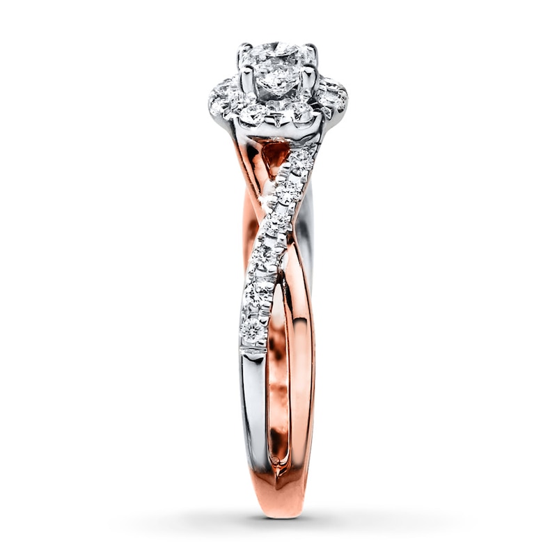 Previously Owned Diamond Ring 1/2 carat tw 10K Rose Gold