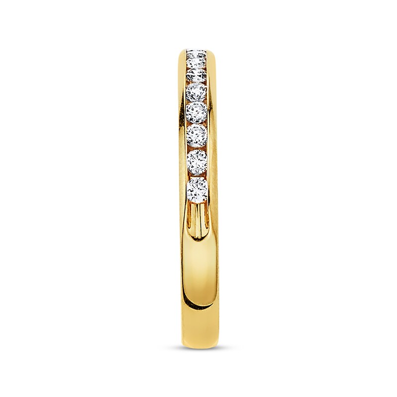 Previously Owned Wedding Band 1/4 ct tw Round-cut Diamonds 10K Yellow Gold