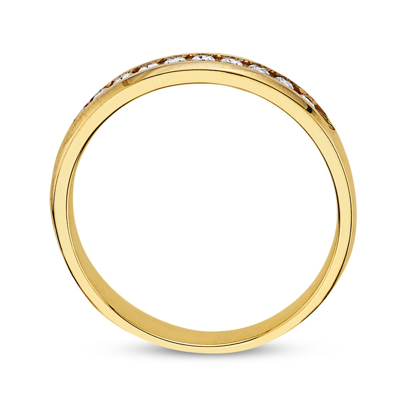 Previously Owned Wedding Band 1/4 ct tw Round-cut Diamonds 10K Yellow Gold