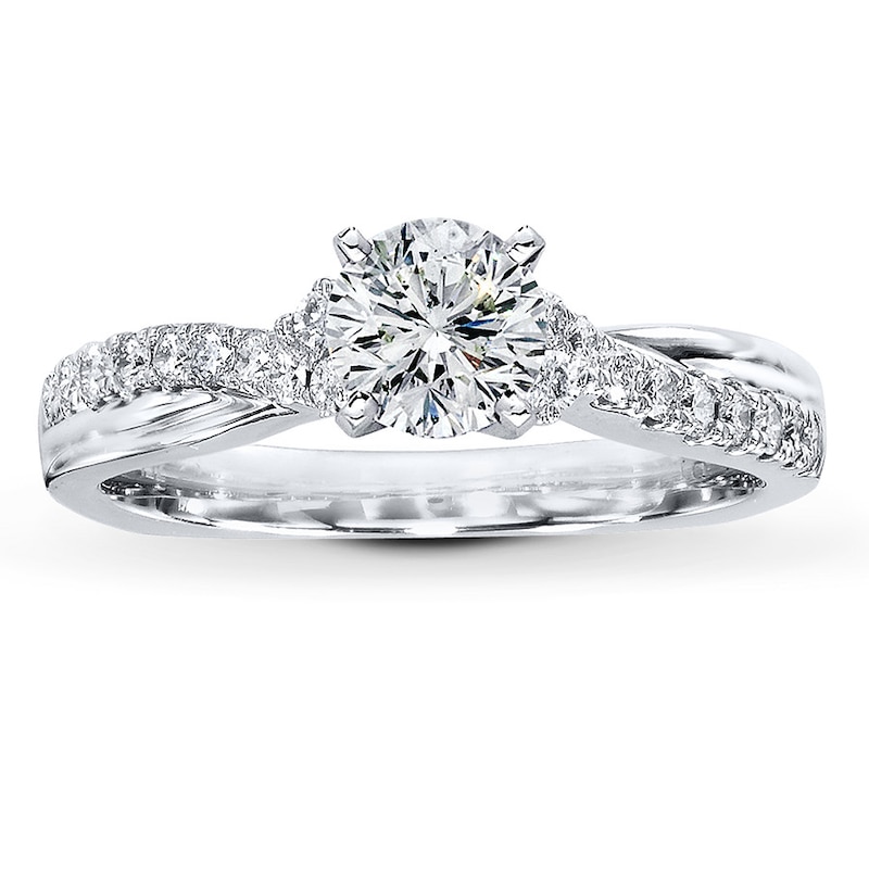 Main Image 3 of Previously Owned Diamond Setting 1/4 ct tw Round 18K White Gold