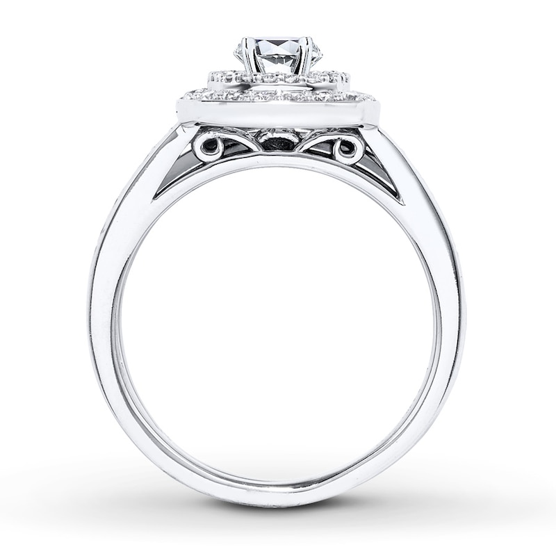Main Image 2 of Previously Owned Diamond Bridal Setting 1/2 ct tw Round-cut 14K White Gold