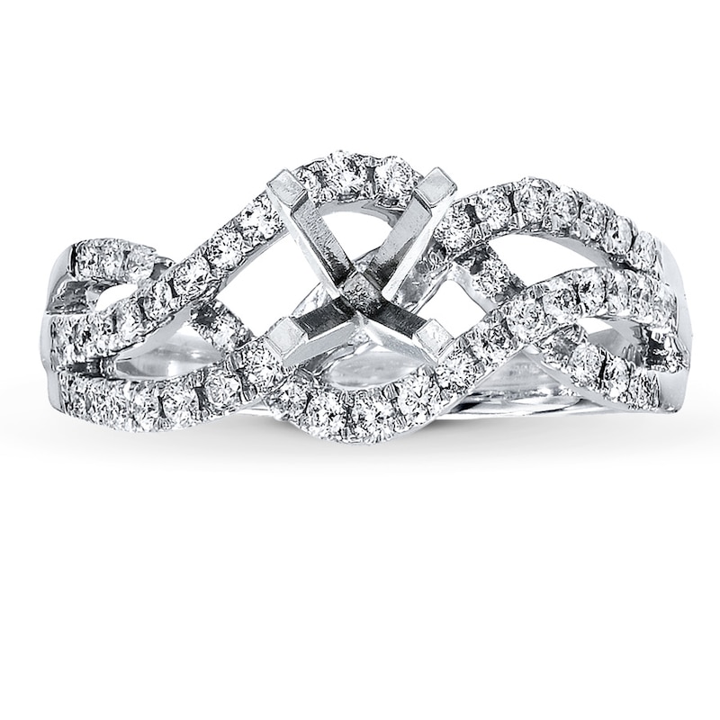 Previously Owned Diamond Ring Setting 1/2 ct tw 14K White Gold