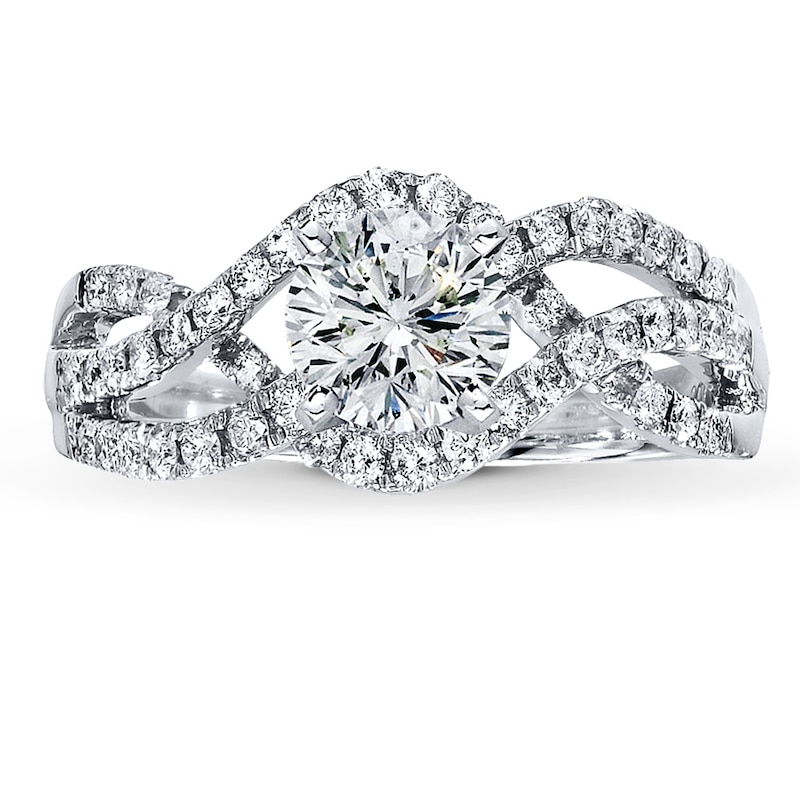 Previously Owned Diamond Ring Setting 1/2 ct tw 14K White Gold