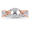 Thumbnail Image 1 of Previously Owned Diamond Ring Setting 1/3 ct tw Round-cut 14K Two-Tone Gold