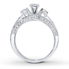 Thumbnail Image 2 of Previously Owned Diamond Bridal Setting 7/8 ct tw Round-cut 14K White Gold