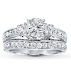Thumbnail Image 3 of Previously Owned Diamond Bridal Setting 7/8 ct tw Round-cut 14K White Gold