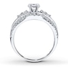 Thumbnail Image 2 of Previously Owned Diamond Ring Setting 1 ct tw Round-cut 14K White Gold
