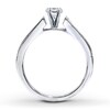 Thumbnail Image 2 of Previously Owned Diamond Ring Setting 1/2 ct tw Princess-cut 14K White Gold