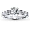 Thumbnail Image 3 of Previously Owned Diamond Ring Setting 1/2 ct tw Princess-cut 14K White Gold