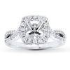 Thumbnail Image 1 of Previously Owned Diamond Ring Setting 1/2 ct tw Round-cut 14K White Gold