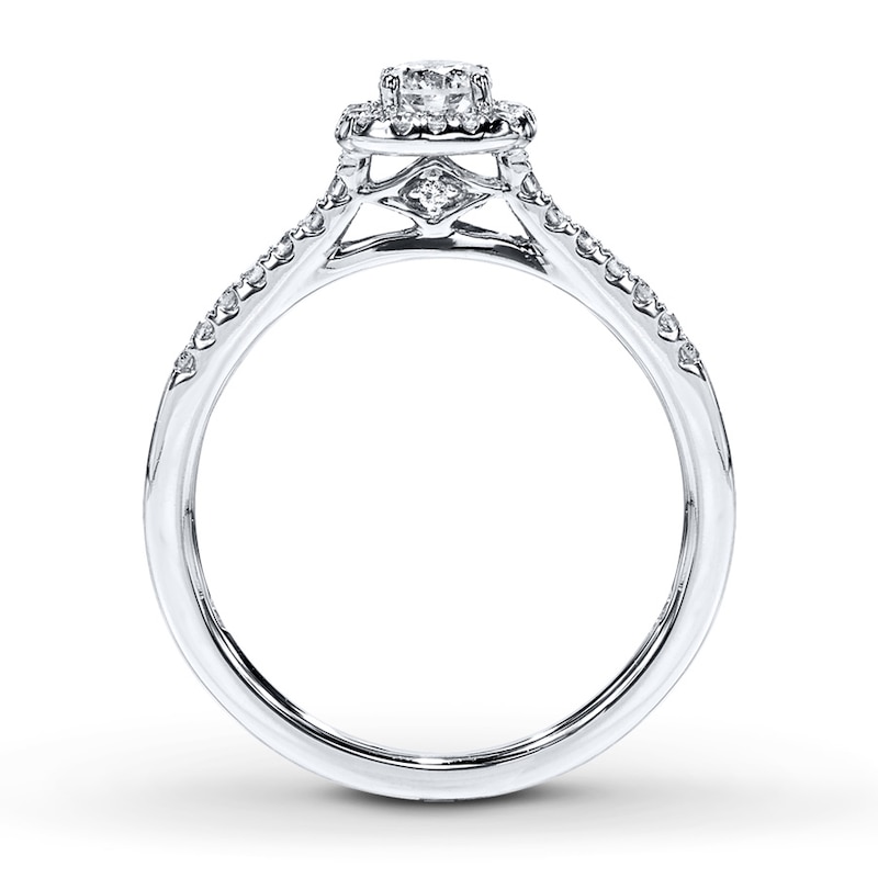 Main Image 2 of Previously Owned Diamond Ring 3/8 ct tw 10K White Gold