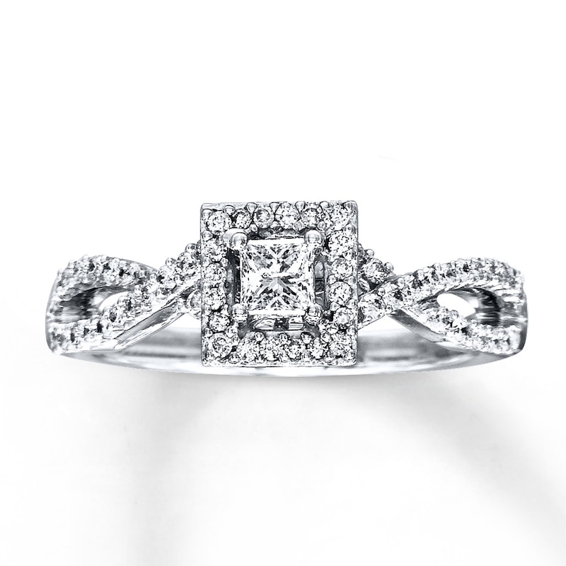 Main Image 1 of Previously Owned Diamond Ring 1/2 ct tw 14K White Gold