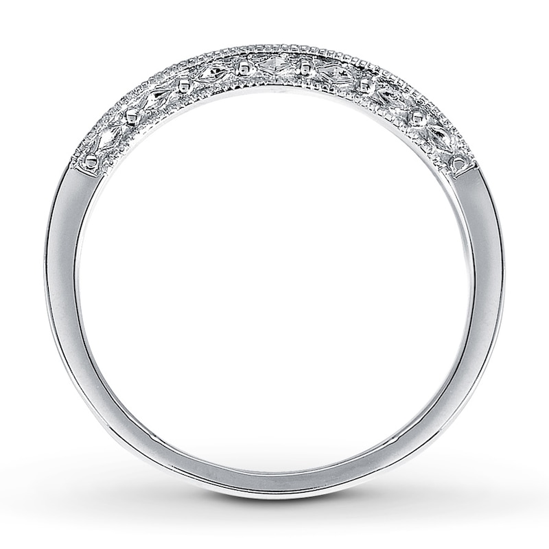 Previously Owned Diamond Band 1/8 ct tw Round-cut 14K White Gold