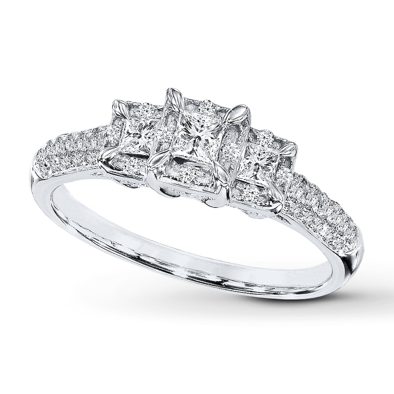 Main Image 1 of Previously Owned Diamond Ring 1/2 ct tw 10K White Gold