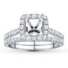 Thumbnail Image 1 of Previously Owned Diamond Bridal Setting 5/8 ct tw Round-cut 14K White Gold