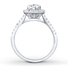 Thumbnail Image 2 of Previously Owned Diamond Bridal Setting 5/8 ct tw Round-cut 14K White Gold