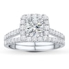 Thumbnail Image 3 of Previously Owned Diamond Bridal Setting 5/8 ct tw Round-cut 14K White Gold