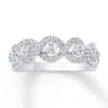 Thumbnail Image 0 of Previously Owned Diamond Anniversary Ring 3/4 ct tw Round-cut 14K White Gold