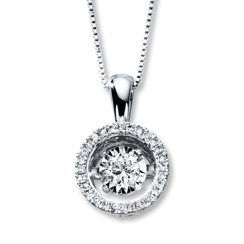 Main Image 1 of Previously Owned Unstoppable Love Diamond Necklace 3/4 ct tw 14K White Gold 18"