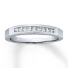 Previously Owned Anniversary Band 1/4 ct tw Princess-cut Diamonds 14K White Gold