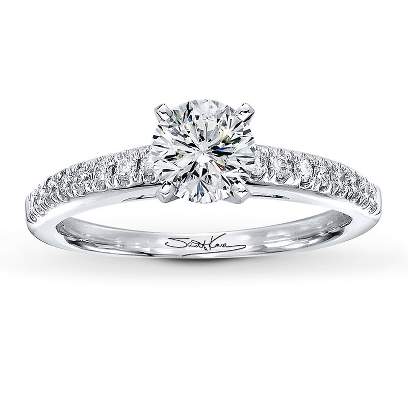 Main Image 3 of Previously Owned Scott Kay Ring Setting 1/6 ct tw Diamonds 14K White Gold
