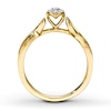 Thumbnail Image 1 of Previously Owned Ring 1/6 ct tw Round-cut Diamonds 10K Yellow Gold - Size 7