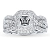 Thumbnail Image 1 of Previously Owned Diamond Bridal Setting 1/2 ct tw Round-cut 14K White Gold