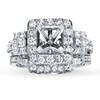 Thumbnail Image 1 of Previously Owned Diamond Bridal Setting 1-1/8 ct tw Princess-cut 14K White Gold