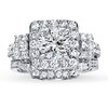 Thumbnail Image 3 of Previously Owned Diamond Bridal Setting 1-1/8 ct tw Princess-cut 14K White Gold