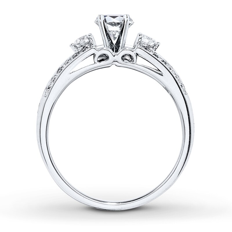 Main Image 2 of Previously Owned Diamond Bridal Setting 3/8 ct tw Round-cut 14K White Gold
