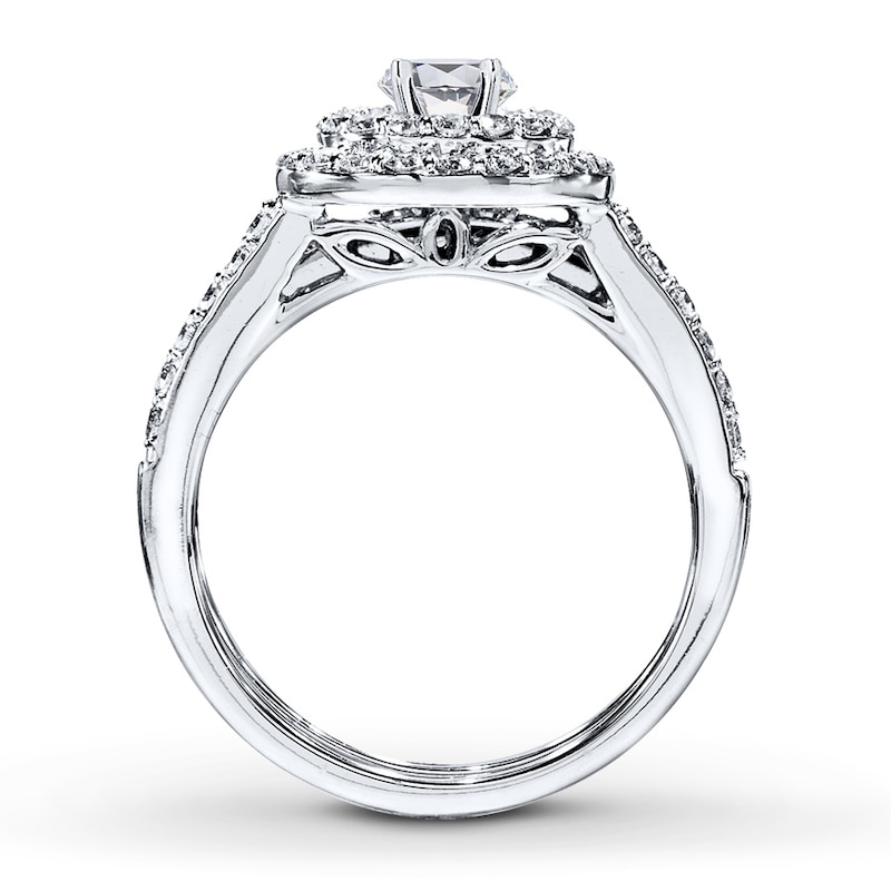 Main Image 2 of Previously Owned Diamond Bridal Setting 5/8 ct tw Round-cut 14K White Gold