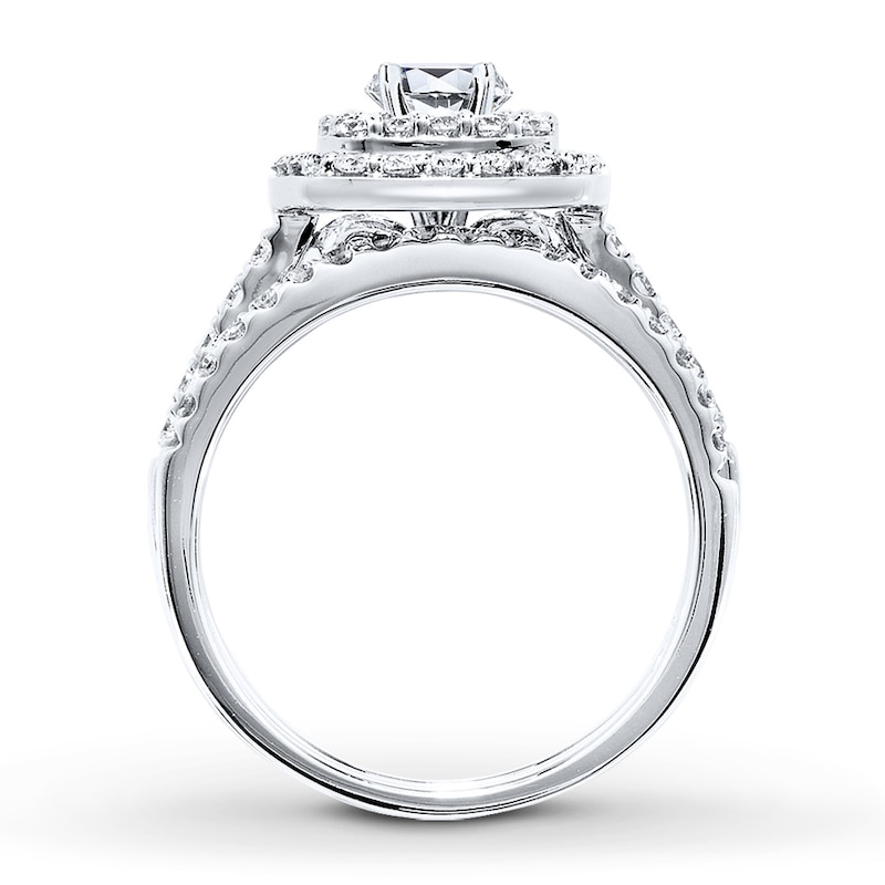 Main Image 2 of Previously Owned Diamond Bridal Setting 3/4 ct tw Round-cut 14K White Gold