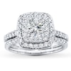 Thumbnail Image 3 of Previously Owned Diamond Bridal Setting 3/4 ct tw Round-cut 14K White Gold