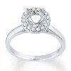 Thumbnail Image 1 of Previously Owned Diamond Ring Setting 1/6 ct tw Round-cut 14K White Gold
