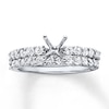 Thumbnail Image 1 of Previously Owned Diamond Bridal Setting 7/8 ct tw Round-Cut Platinum