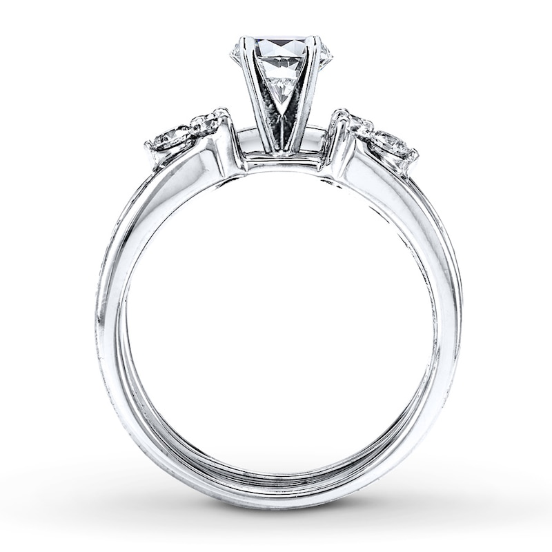 Main Image 2 of Previously Owned Diamond Bridal Setting 1 ct tw Round-cut 14K White Gold