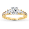Thumbnail Image 3 of Previously Owned Diamond Ring Setting 1/2 ct tw Round-cut 14K Yellow Gold
