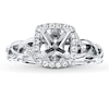 Thumbnail Image 1 of Previously Owned Diamond Ring Setting 1/5 ct tw Round-cut 14K White Gold