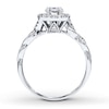Thumbnail Image 2 of Previously Owned Diamond Ring Setting 1/5 ct tw Round-cut 14K White Gold