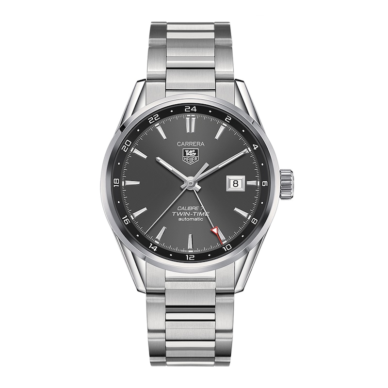 Main Image 1 of Previously Owned TAG Heuer CARRERA Calibre 7 Twin-Time Men's Chronograph Watch WAR2012.BA0723