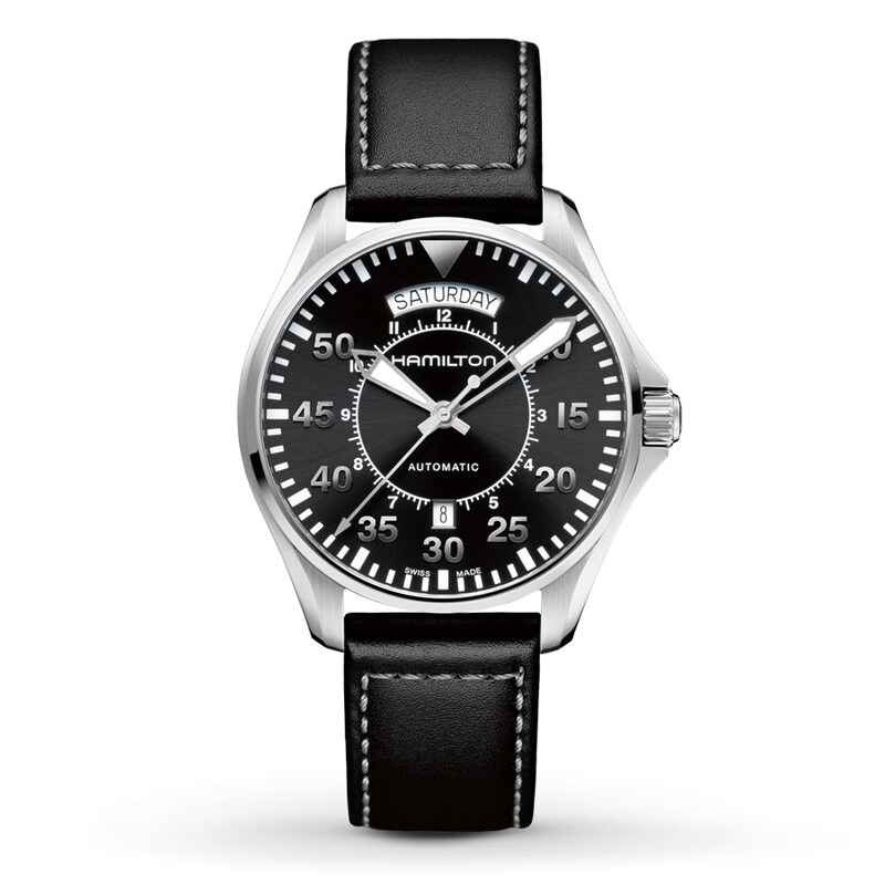 Main Image 1 of Previously Owned Hamilton Men's Watch Khaki Pilot Day Date Auto