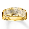 Thumbnail Image 0 of Previously Owned Men's Diamond Wedding Band 1/2 ct tw Round-cut 10K Yellow Gold