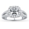 Thumbnail Image 1 of Previously Owned Diamond Ring Setting 3/4 ct tw Round-cut 14K White Gold