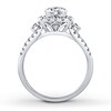 Thumbnail Image 2 of Previously Owned Diamond Ring Setting 3/4 ct tw Round-cut 14K White Gold