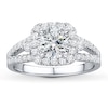 Thumbnail Image 3 of Previously Owned Diamond Ring Setting 3/4 ct tw Round-cut 14K White Gold