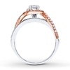Thumbnail Image 2 of Previously Owned Diamond Ring Setting 3/8 ct tw Round-cut 14K Two-Tone Gold