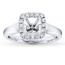 Previously Owned Diamond Ring Setting 1/4 ct tw Round-cut 14K White Gold