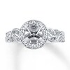 Thumbnail Image 1 of Previously Owned Diamond Ring Setting 3/8 ct tw Round-cut 14K White Gold