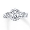 Thumbnail Image 4 of Previously Owned Diamond Ring Setting 3/8 ct tw Round-cut 14K White Gold